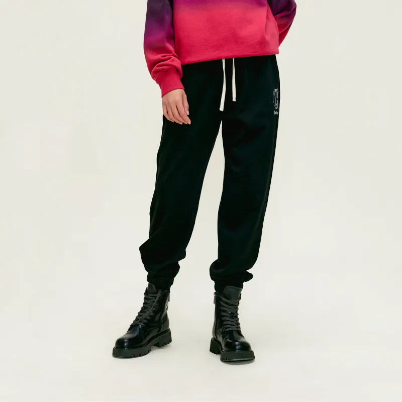 CHOUCHOUS Casual Pants Unisex Black-6