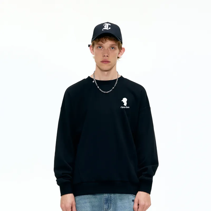 CHOUCHOUS Sweatshirt Unisex Black-3