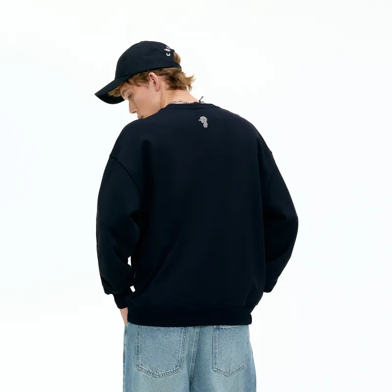 CHOUCHOUS Sweatshirt Unisex Black-2