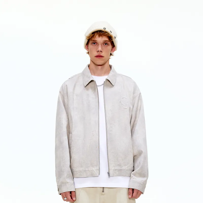 CHOUCHOUS Denim Jacket Unisex Gray-2