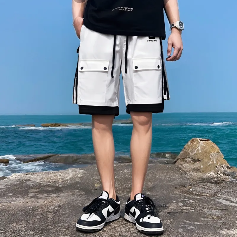 CHOUCHOUS Cargo Shorts Unisex-14