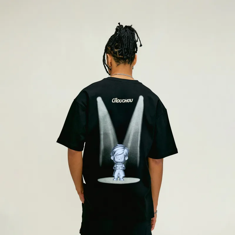 CHOUCHOUS T Shirts Unisex Black-3
