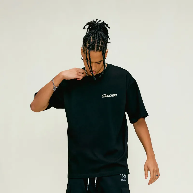 CHOUCHOUS T Shirts Unisex Black-2