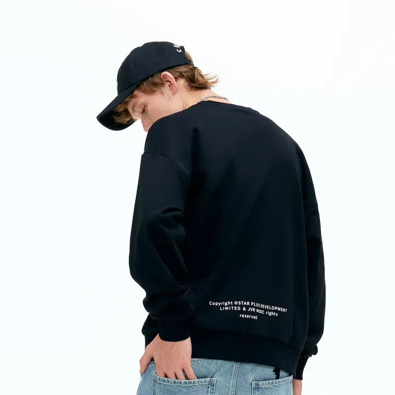 CHOUCHOUS Sweatshirt Unisex Black-6