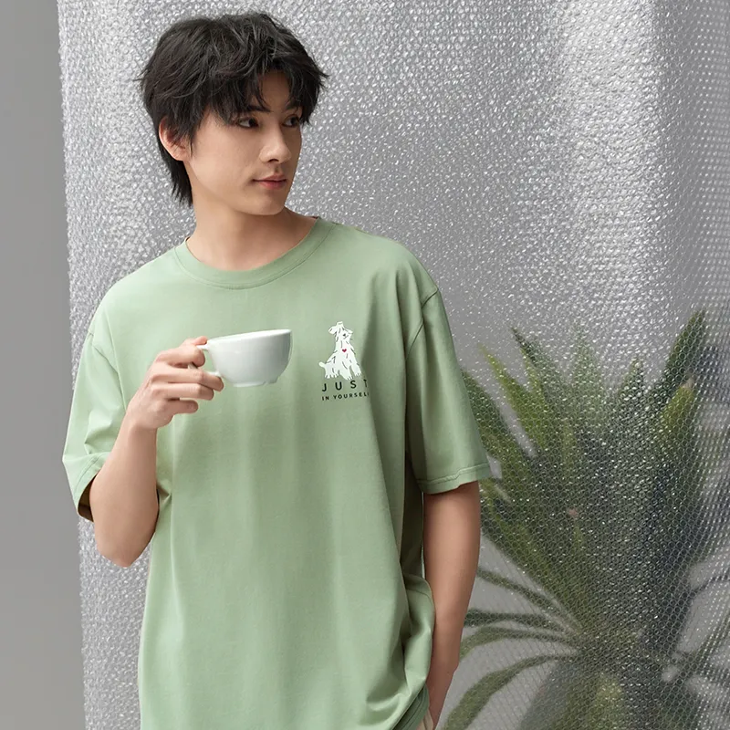 Peninsula City Pajama Set Men's Green-2