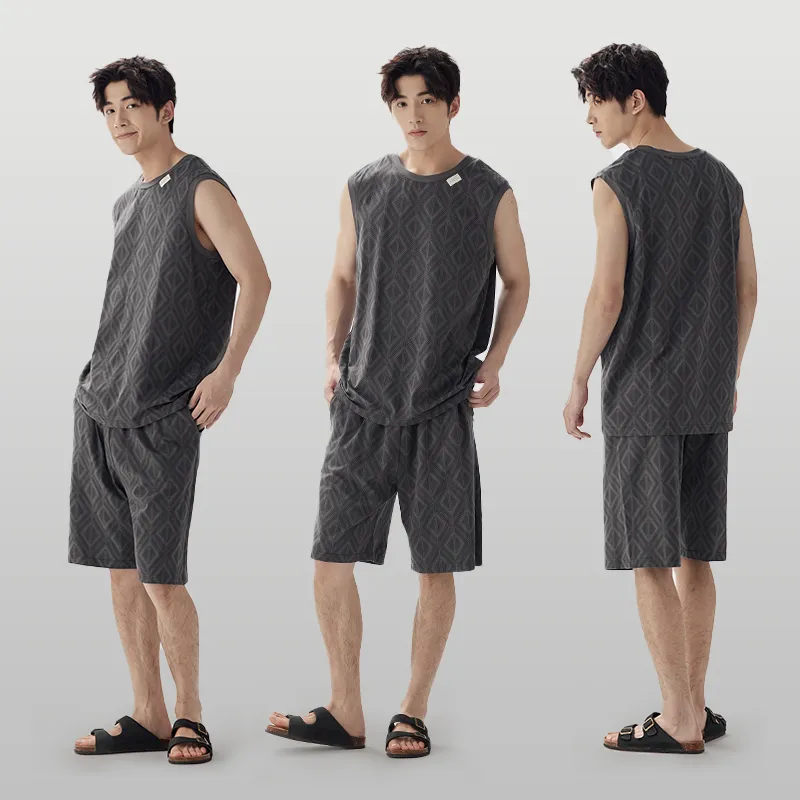 Peninsula City Pajama Set Men's Gift Box Set-3