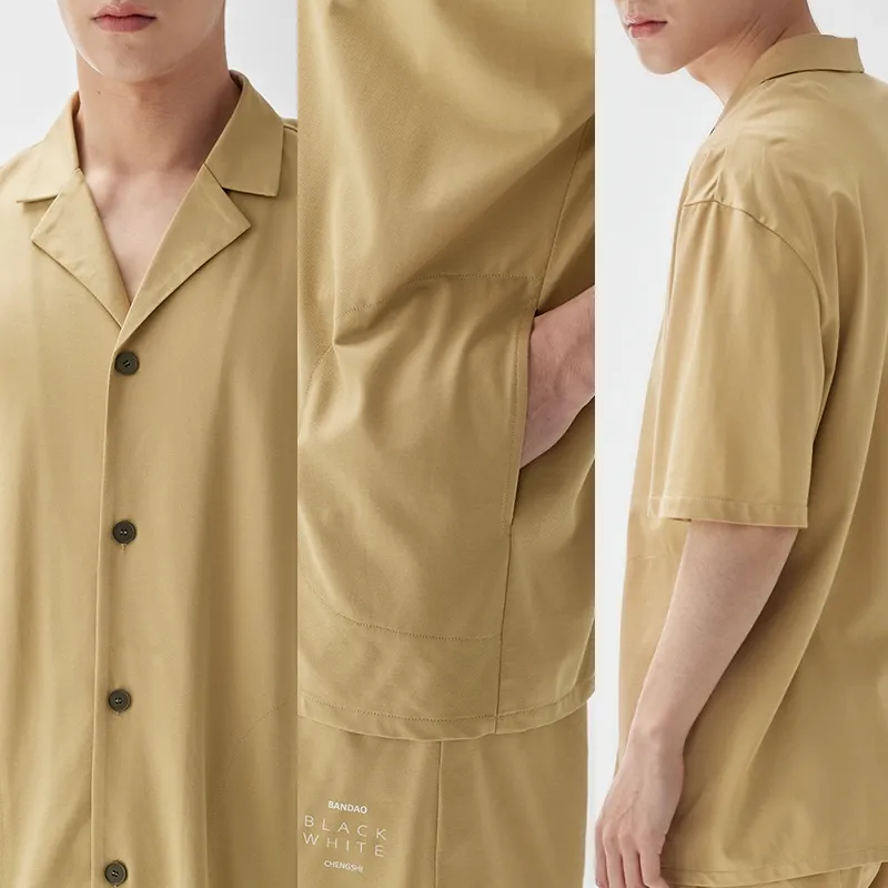 Peninsula City Pajama Set Men's Dull Mandarin Gift Box Set-1