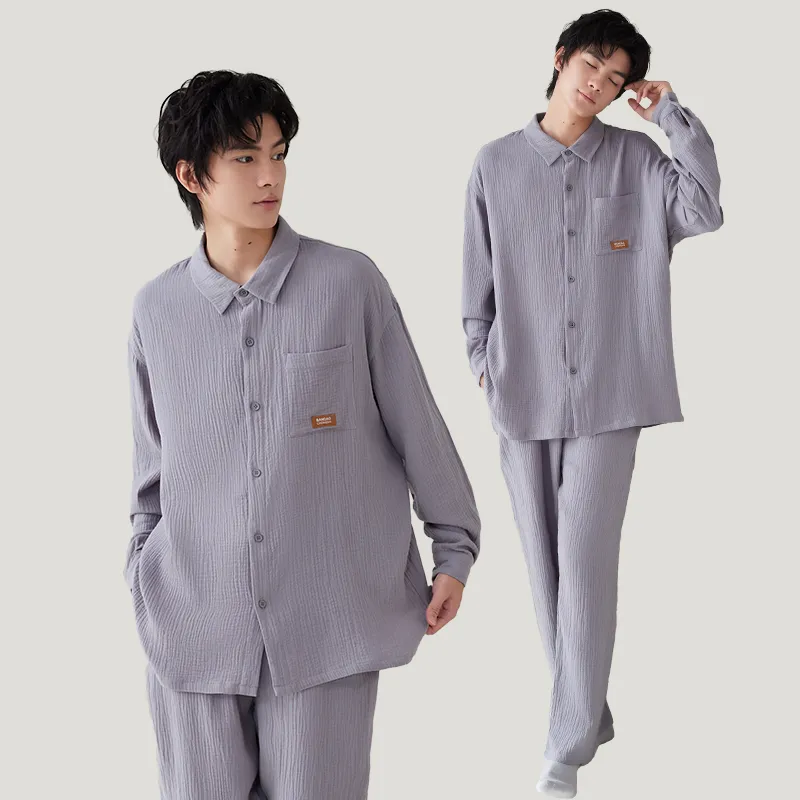 Peninsula City Pajama Set Men's Gift Box Set Haze Blue-1