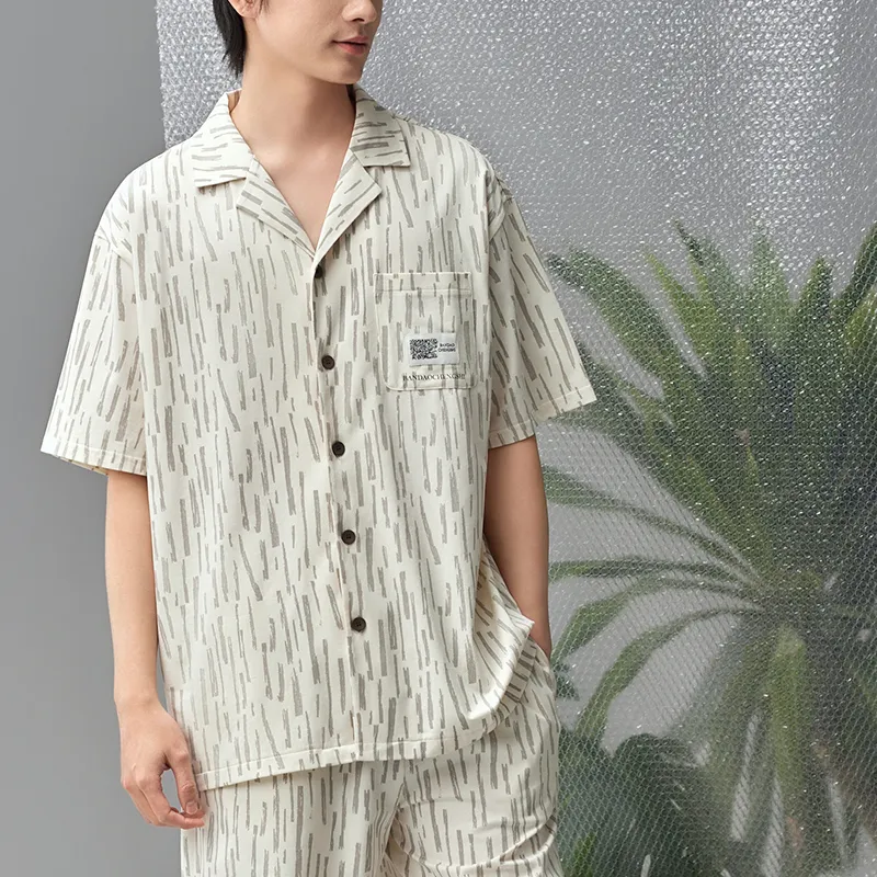 Peninsula City Pajama Set Men's Gift Box Set-21