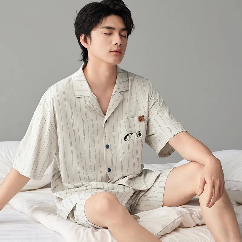 Peninsula City Pajama Set Men's Gift Box Set-4