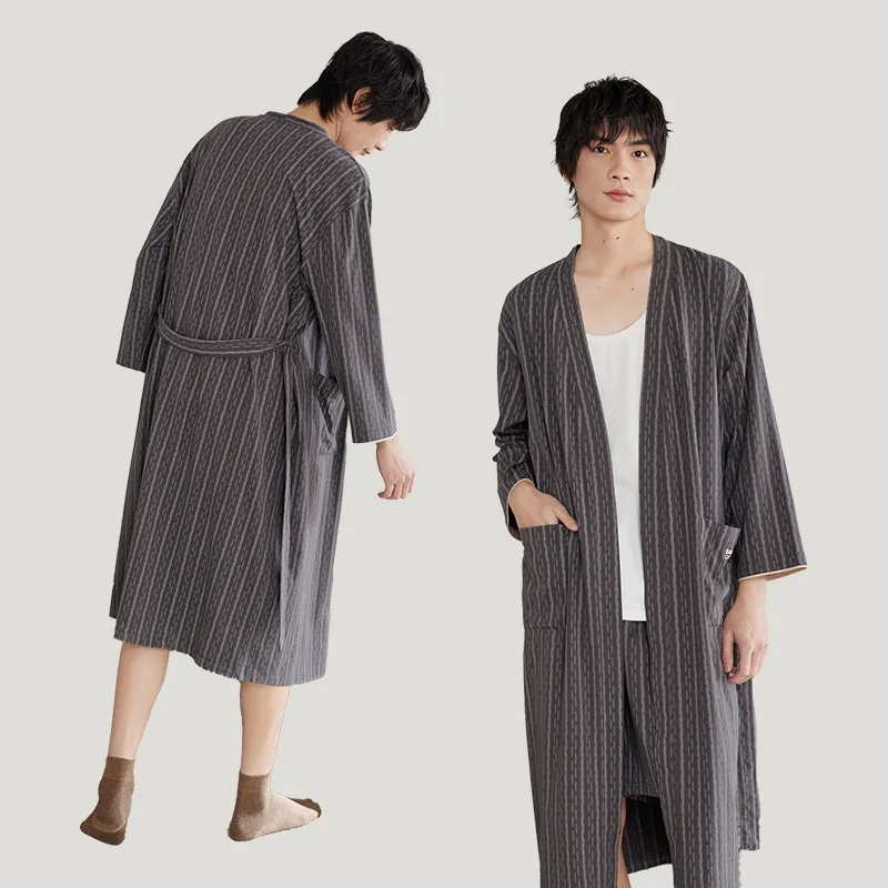 Peninsula City Pajama Set Men's Dark Gray-3