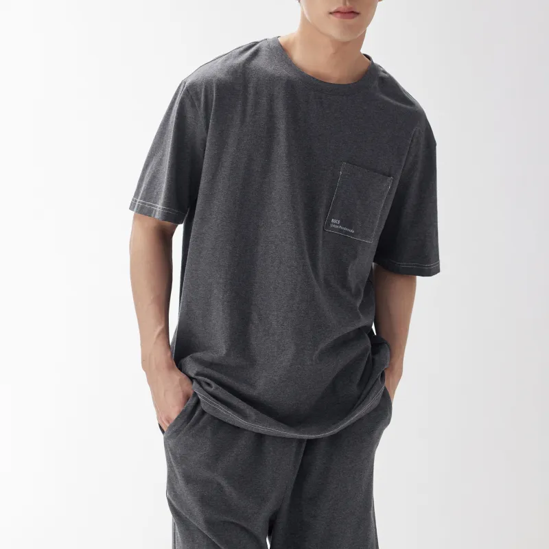 Peninsula City Pajama Set Men's Washed Gray-1