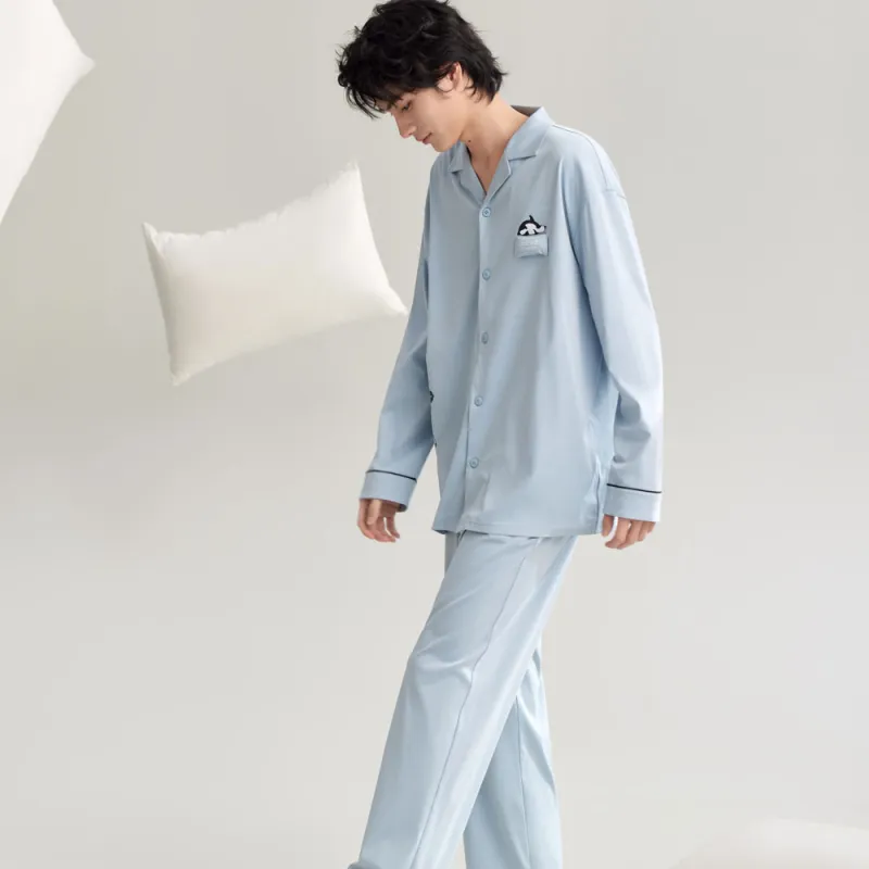 Peninsula City SS24 Pajama Set Men's Gift Box Set Antarctic Blue-1
