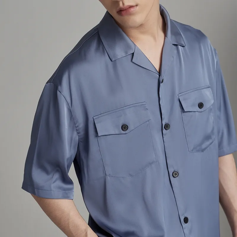 Peninsula City Pajama Set Men's Dusty Blue Gift Box Set-1