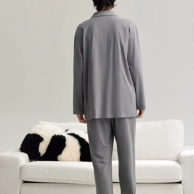 Peninsula City SS24 Pajama Set Men's Gift Box Set Light Gray-1