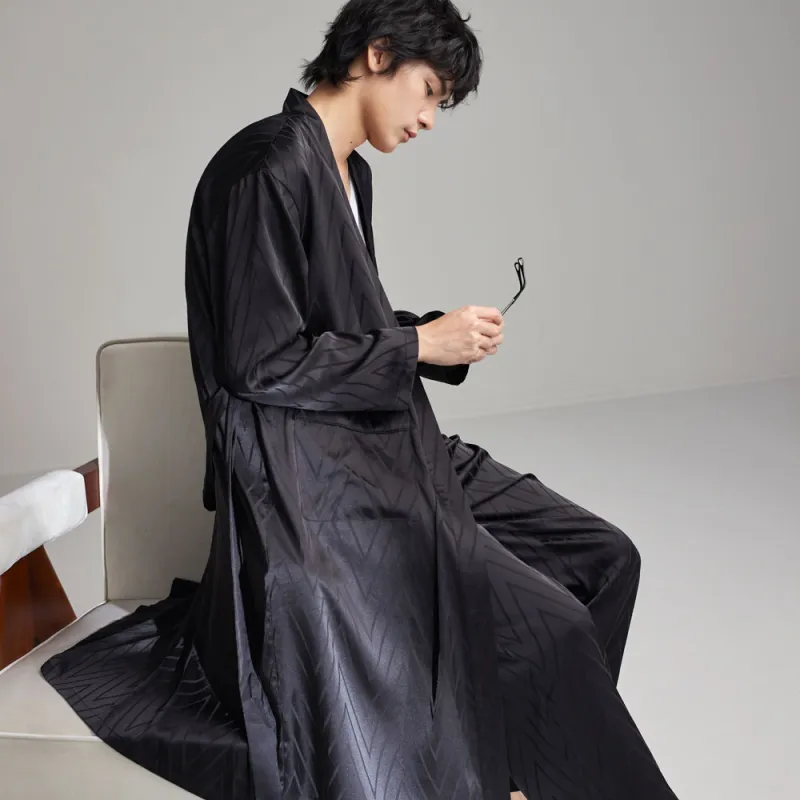 Peninsula City SS24 Pajama Set Men's Gift Box Set Jet Black-2