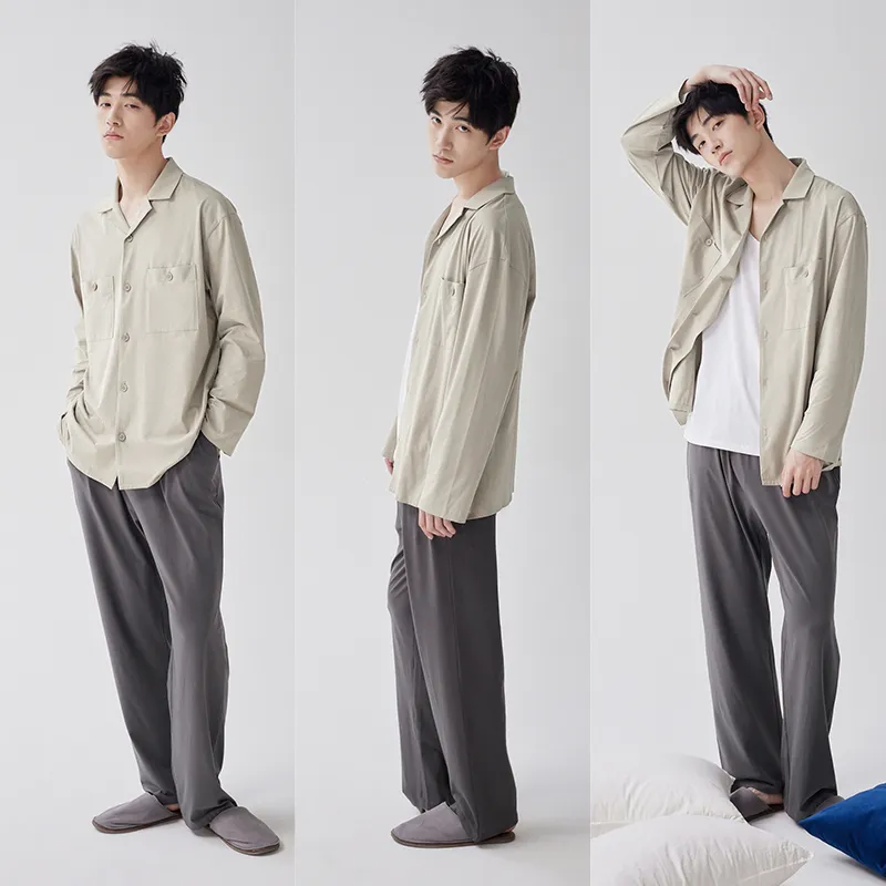 Peninsula City Pajama Set Men's Gift Box Set-3