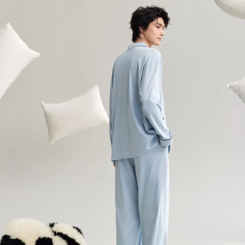 Peninsula City SS24 Pajama Set Men's Gift Box Set Antarctic Blue-5