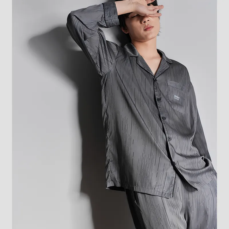 Peninsula City Pajama Set Essentials For Students And Office Workers Men's-8