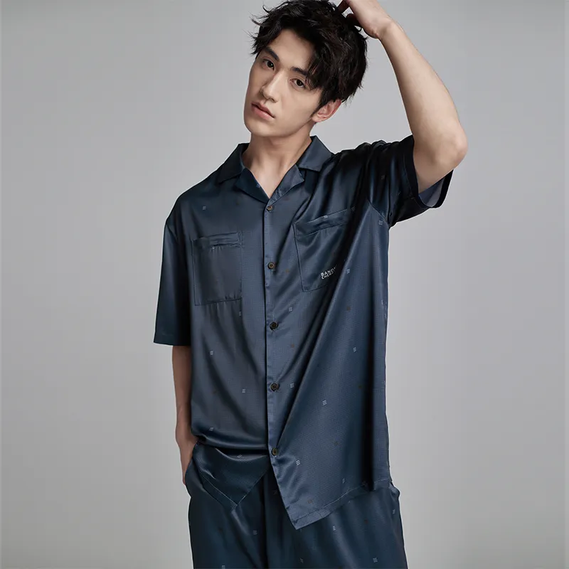 Peninsula City Pajama Set Men's Gift Box Set-5