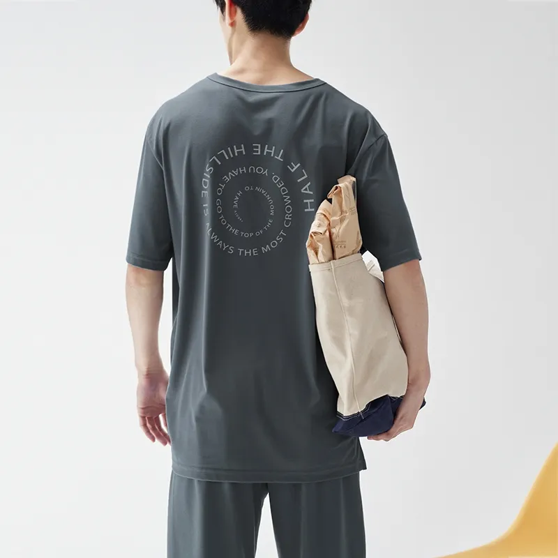 Peninsula City Pajama Set Men's Dusty Blue Gift Box Set-1