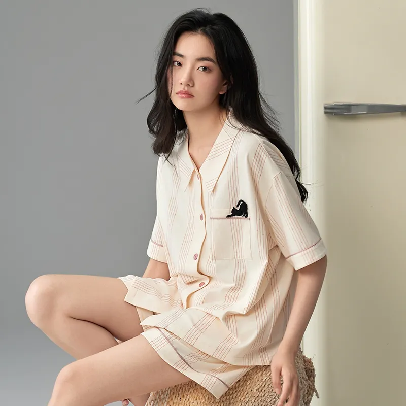 Peninsula City Pajama Set Women's Gift Box Set Apricot Pink-3