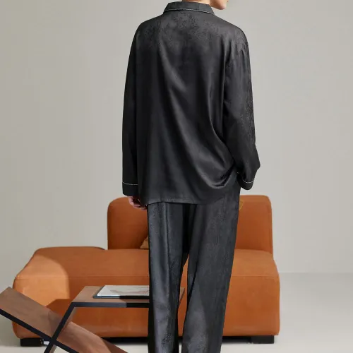 Peninsula City Pajama Set Effortless Sleep Men's Deep Black