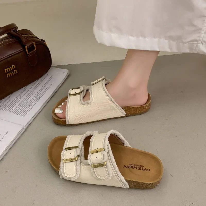 Betu Rubber Sole Slide Slippers Women's-14