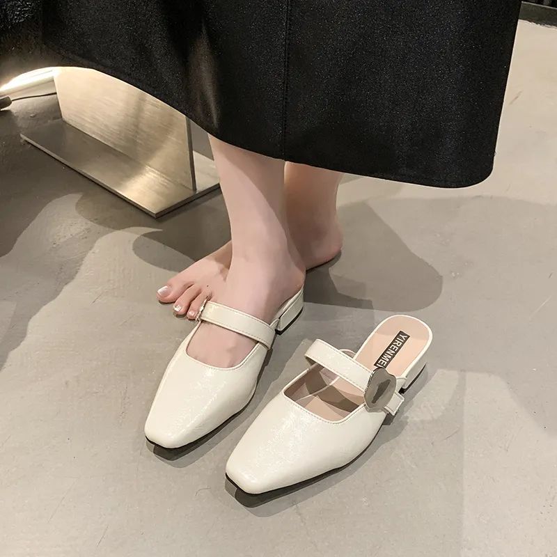 Betu Rubber Sole Closed Toe Slippers Women's-3