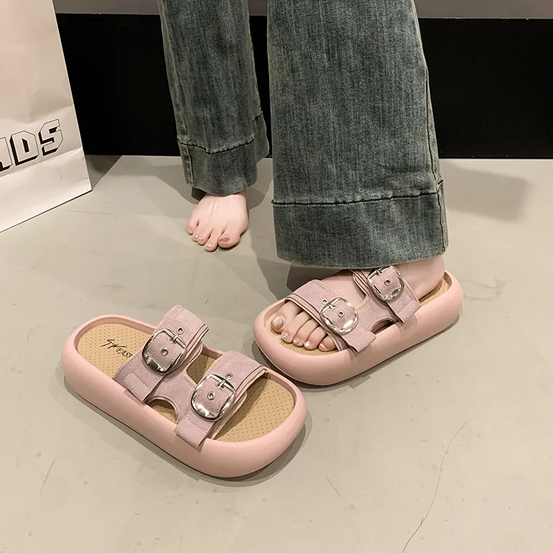 Betu Rubber Sole Abrasion Resistant Slide Slippers Women's-9