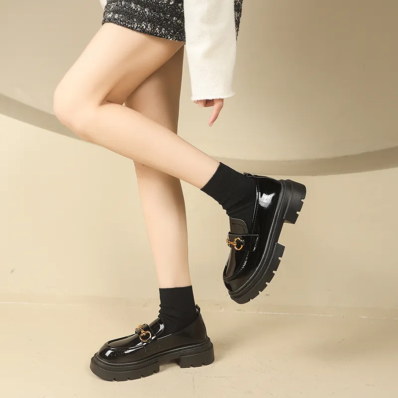 Betu Loafers Women's Gloss Black/Matte Black-3
