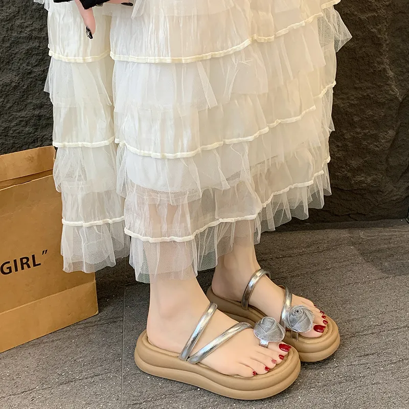 Betu Rubber Sole Slide Slippers Women's-9