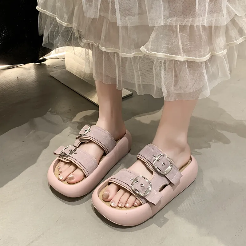 Betu Rubber Sole Abrasion Resistant Slide Slippers Women's-7