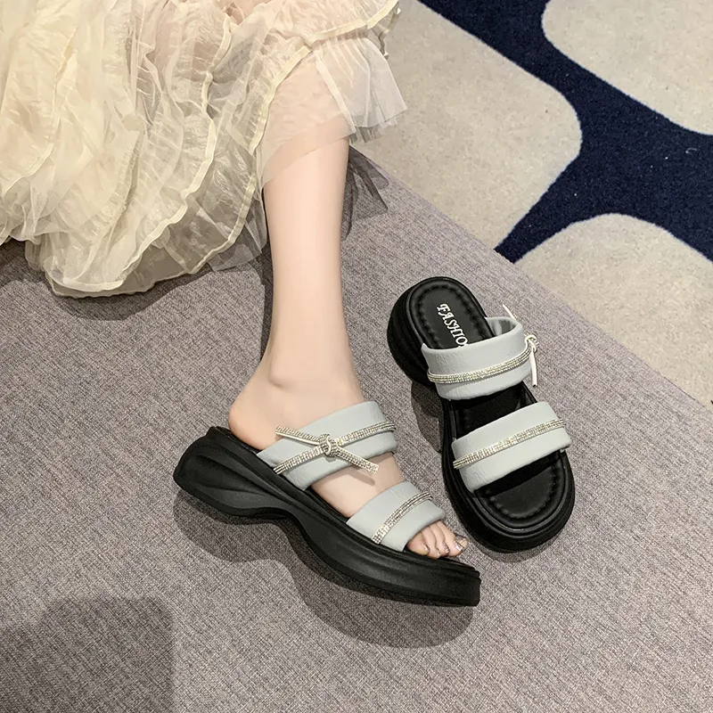 Betu Rubber Sole Slide Slippers Women's-9
