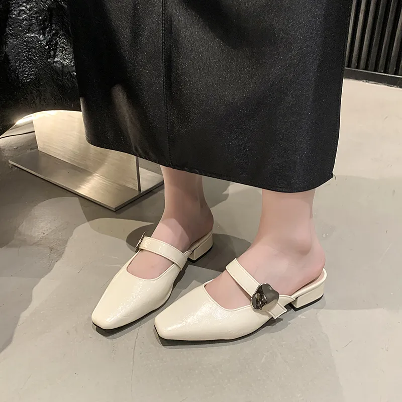 Betu Rubber Sole Closed Toe Slippers Women's-4
