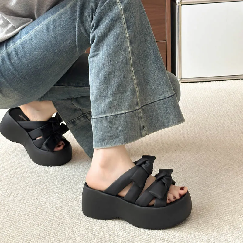 Betu Rubber Sole Slide Slippers Women's-5