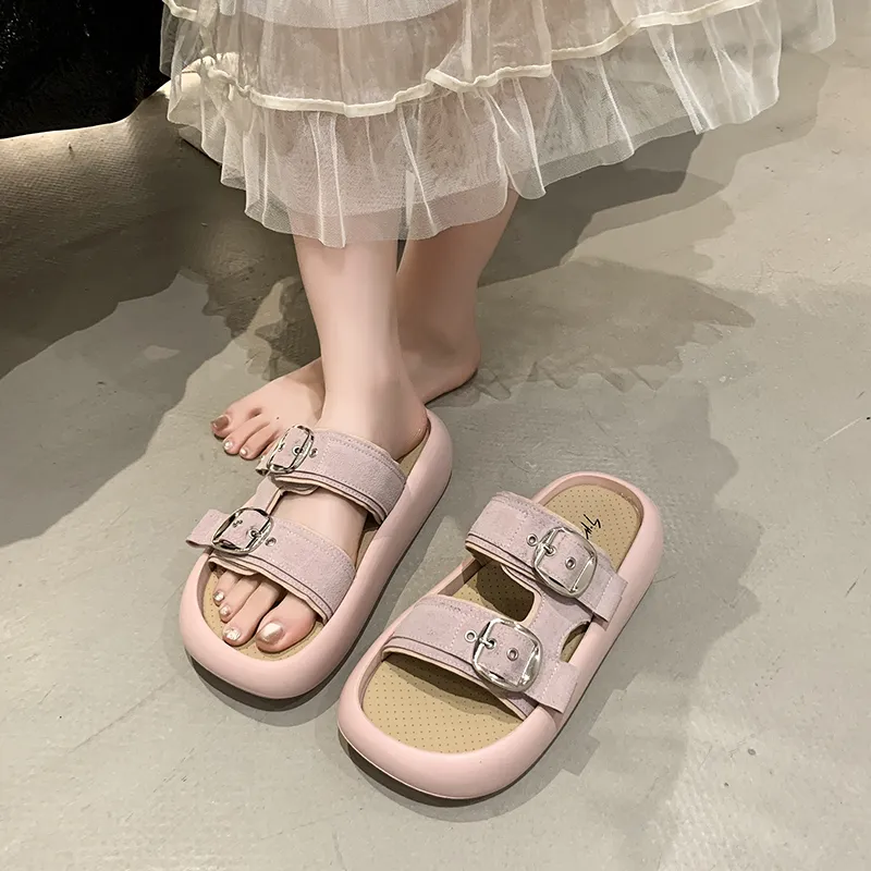 Betu Rubber Sole Abrasion Resistant Slide Slippers Women's-6