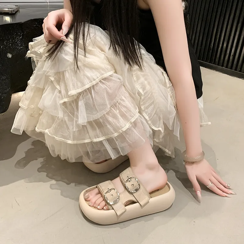 Betu Rubber Sole Abrasion Resistant Slide Slippers Women's-4
