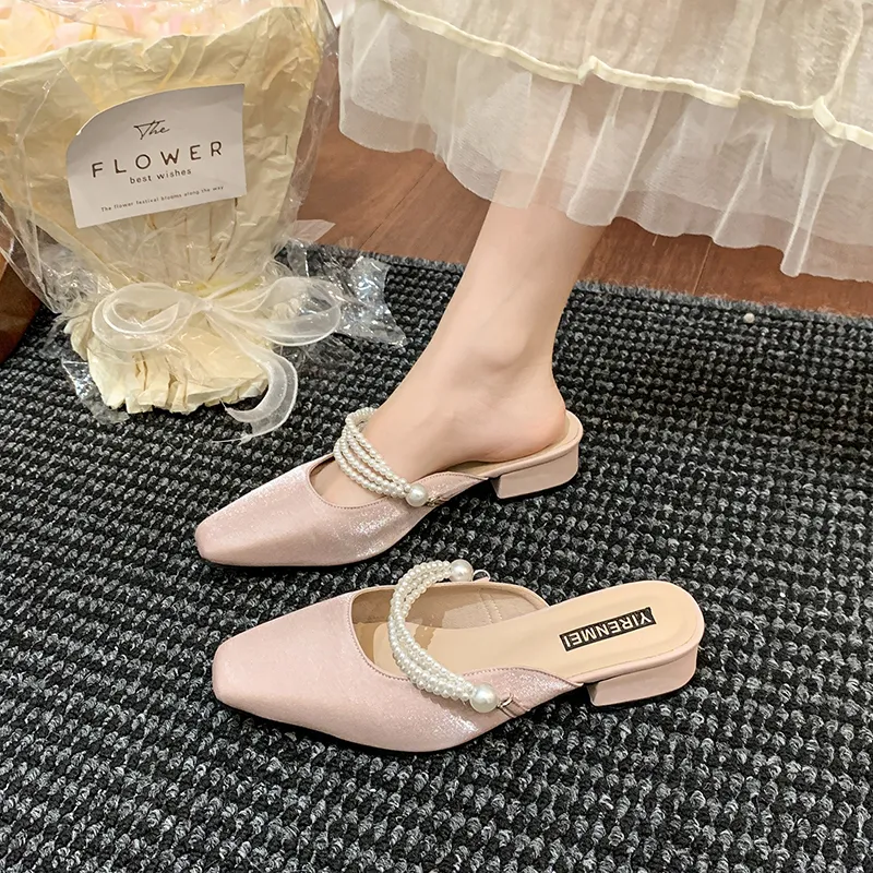 Betu Rubber Sole Abrasion Resistant Slip Resistant Closed Toe Slippers Women's-13