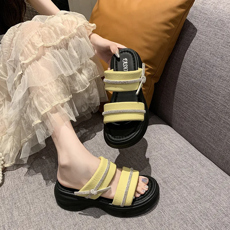 Betu Rubber Sole Slide Slippers Women's-4