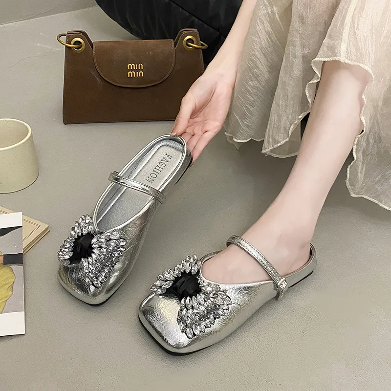 Betu Rubber Sole Abrasion Resistant Closed Toe Slippers Women's-2