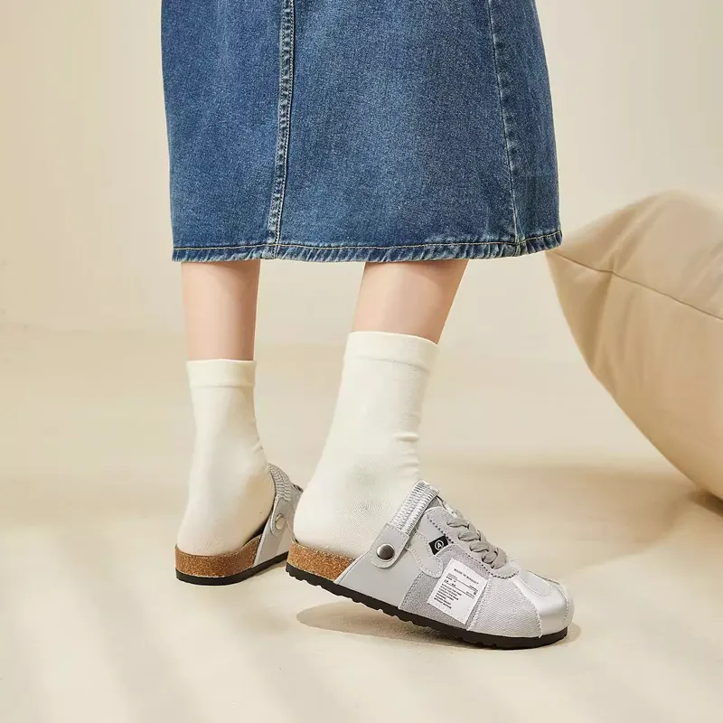 Betu Rubber Sole Closed Toe Slippers Women's-5