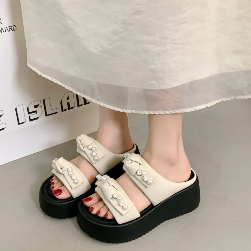 Betu Rubber Sole Slip Resistant Abrasion Resistant Slide Slippers Women's-4