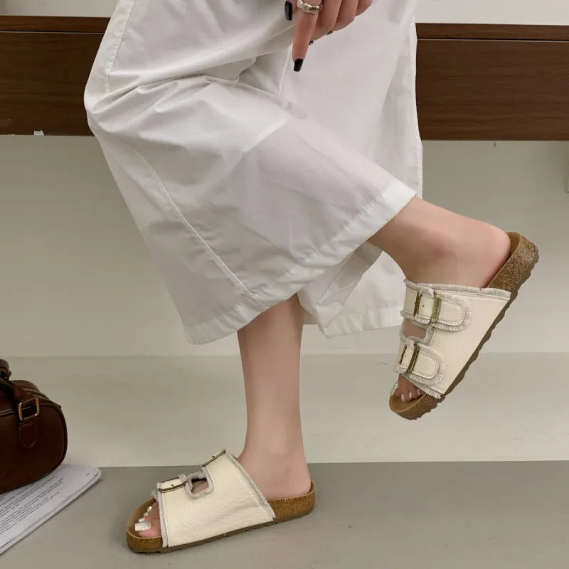 Betu Rubber Sole Slide Slippers Women's-12