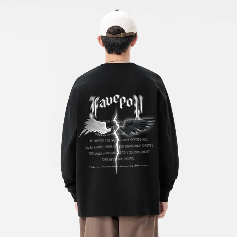 FAVEPOP Long Sleeved T Shirt Unisex-2