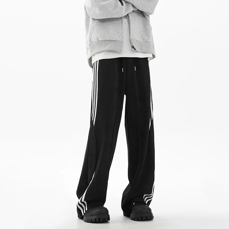 ROSECREED Knitted Sweatpants Unisex Black-1