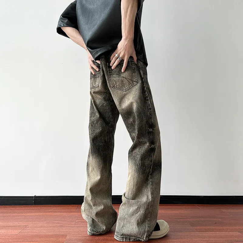 FAVEPOP Jeans Unisex Yellow Mud-3