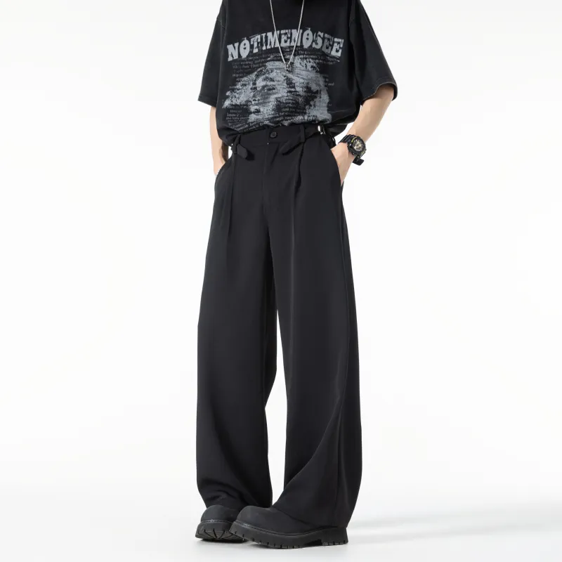 FAVEPOP Suit Trousers Unisex Black-3