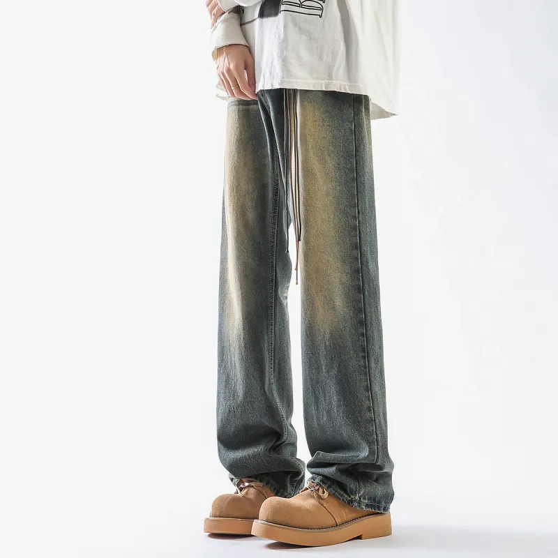 FAVEPOP Jeans Unisex Vintage Blue-6