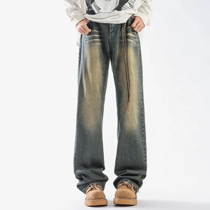 FAVEPOP Jeans Unisex Vintage Blue-2